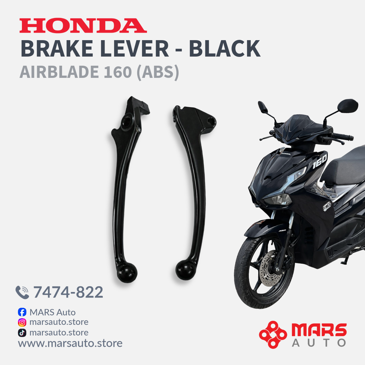 Airblade 160 Lever Set - Black